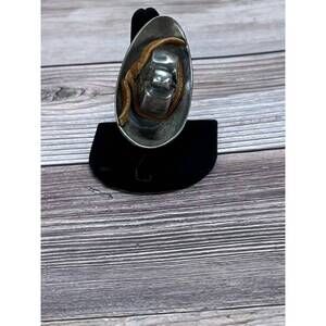 NEW ART BY AMY LABBE spoon hat ring in brushed silver